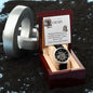 My Favorite Cousin Men's Openwork Watch with Mahogany Box