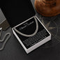 The Midnight Moon Cuban Chain, Ignite His Inner Dark Knight!