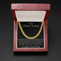 The Midnight Moon Cuban Chain, Ignite His Inner Dark Knight!