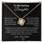My Darling Daughter Love Knot Necklace