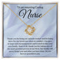 Nurse Love Knot Necklace Thank You Gift