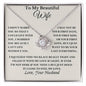 My Beautiful Wife' Love Knot Necklace