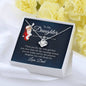 To My Daughter Love Knot Necklace