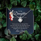 To My Daughter Love Knot Necklace