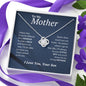 MOTHER'S DAY SALE! 50% Off! HURRY! (Almost Sold Out) Mother Love Knot -Necklace From-Son