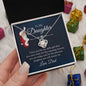 To My Daughter Love Knot Necklace
