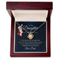 To My Daughter Love Knot Necklace
