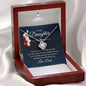 To My Daughter Love Knot Necklace