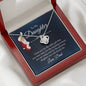 To My Daughter Love Knot Necklace