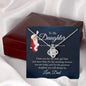 To My Daughter Love Knot Necklace