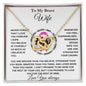 Hopeful Hearts: Breast Cancer Awareness Necklace (Wife)