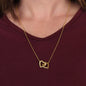 💖 Introducing the Interlocking Hearts Necklace: A Timeless Treasure for Your Beloved Daughter or Granddaughter! 💖