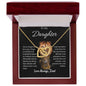 Interlocking Hearts Necklace beautifully symbolizes the unbreakable bond between a father lion and his cub.