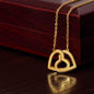 💖 Introducing the Interlocking Hearts Necklace: A Timeless Treasure for Your Beloved Daughter or Granddaughter! 💖