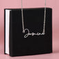 NICU Nurse Thank You Gift Signature Style Name Necklace
