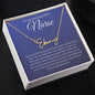 NICU Nurse Thank You Gift Signature Style Name Necklace