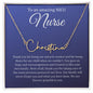 NICU Nurse Thank You Gift Signature Style Name Necklace