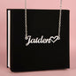 Babysitter Heart Name Necklace Thank You Gift