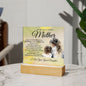 To My Beautiful Mother Acrylic Plaque A-4