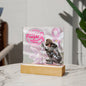It Came, We Fought, I Won! Warrior's Embrace: Defenders of Hope Acrylic Square Plaque (3)