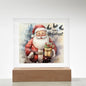 Brighten Your Holidays with our Light-Up Acrylic Santa!