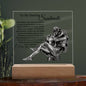 Tribute to My Beloved Soulmate' Acrylic Lamp Plaque