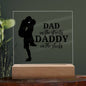 DAD in the Streets Acrylic Square Plaque