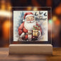 Brighten Your Holidays with our Light-Up Acrylic Santa!