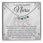 NICU Nurse Thank You Gift Custom Baby Feet Necklace with Birthstone.
