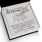 To Our Beautiful Mommy-(Quadruplets) Custom Baby Feet Necklace with Birthstone