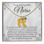 NICU Nurse Thank You Gift Custom Baby Feet Necklace with Birthstone.