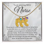 NICU Nurse Thank You Gift Custom Baby Feet Necklace with Birthstone.