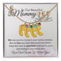 To Our Beautiful Mommy-(Quadruplets) Custom Baby Feet Necklace with Birthstone