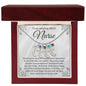 NICU Nurse Thank You Gift Custom Baby Feet Necklace with Birthstone.