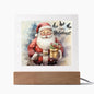 Brighten Your Holidays with our Light-Up Acrylic Santa!