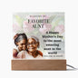 Favorite Aunt Mother's Day Acrylic Plaque