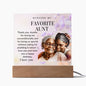 Favorite Aunt Birthday Acrylic Plaque