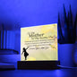 To My Mother On My Wedding Day Acrylic Plaque
