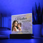 To My Beautiful Mother Acrylic Plaque A-7