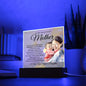 To My Beautiful Mother Acrylic Plaque A-5