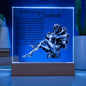 Tribute to My Beloved Soulmate' Acrylic Lamp Plaque