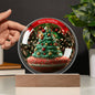 Enchanted Evergreens" acrylic lamp