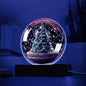Enchanted Evergreens" acrylic lamp