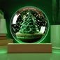 Enchanted Evergreens" acrylic lamp