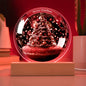 Enchanted Evergreens" acrylic lamp