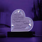 Radiant Bonds Acrylic Heart True Friendship Plaque (Sisters)