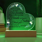 Radiant Bonds Acrylic Heart True Friendship Plaque (Sisters)