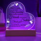 Radiant Bonds Acrylic Heart True Friendship Plaque (Sisters)