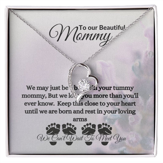 Twin Note Forever Love Necklace To Mom