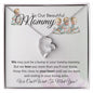 To Our Beautiful Mommy-Heart Necklace (Quadruplets)